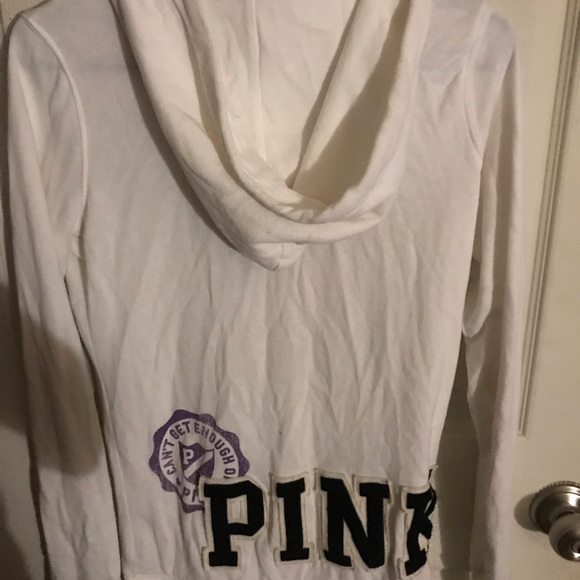 Pink Victoria’s Secret zip up hoodie - Picture 2 of 3